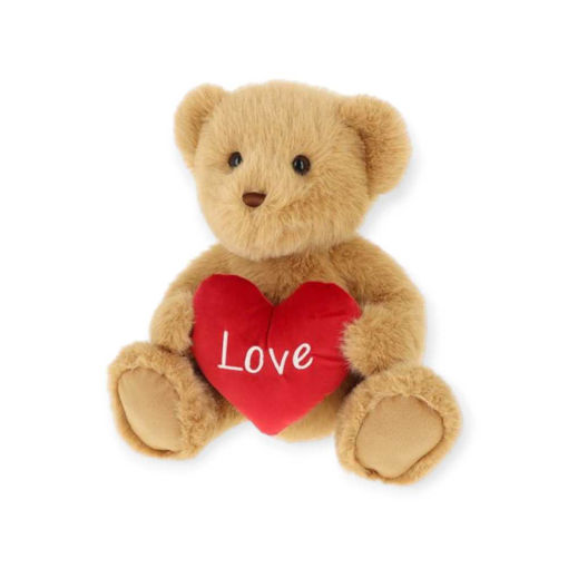 Picture of KEELECO SHERWOOD BEAR 25CM BROWN WITH HEART